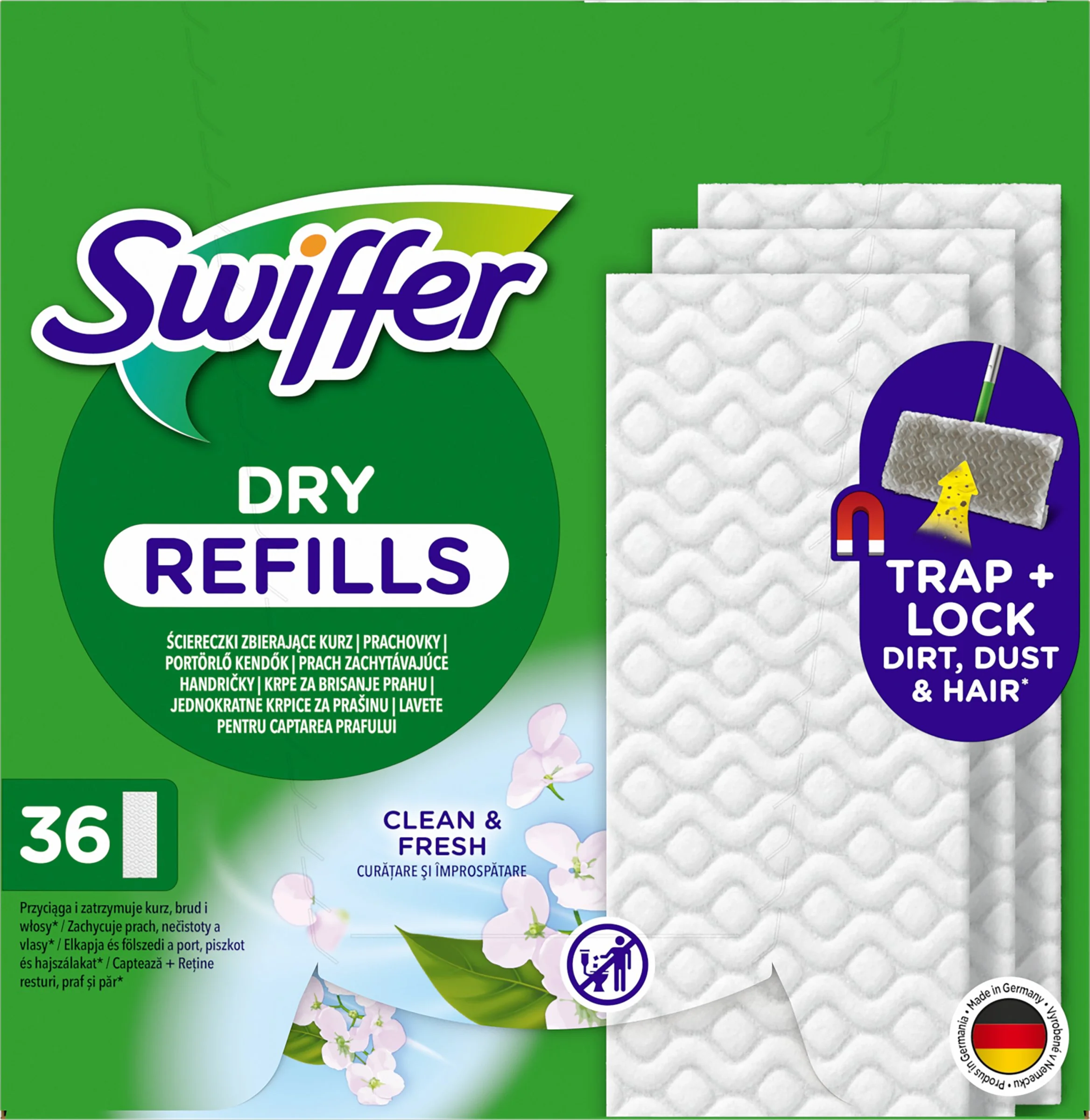 SWIFFER DRY 1×36 ks, náhradné mopy