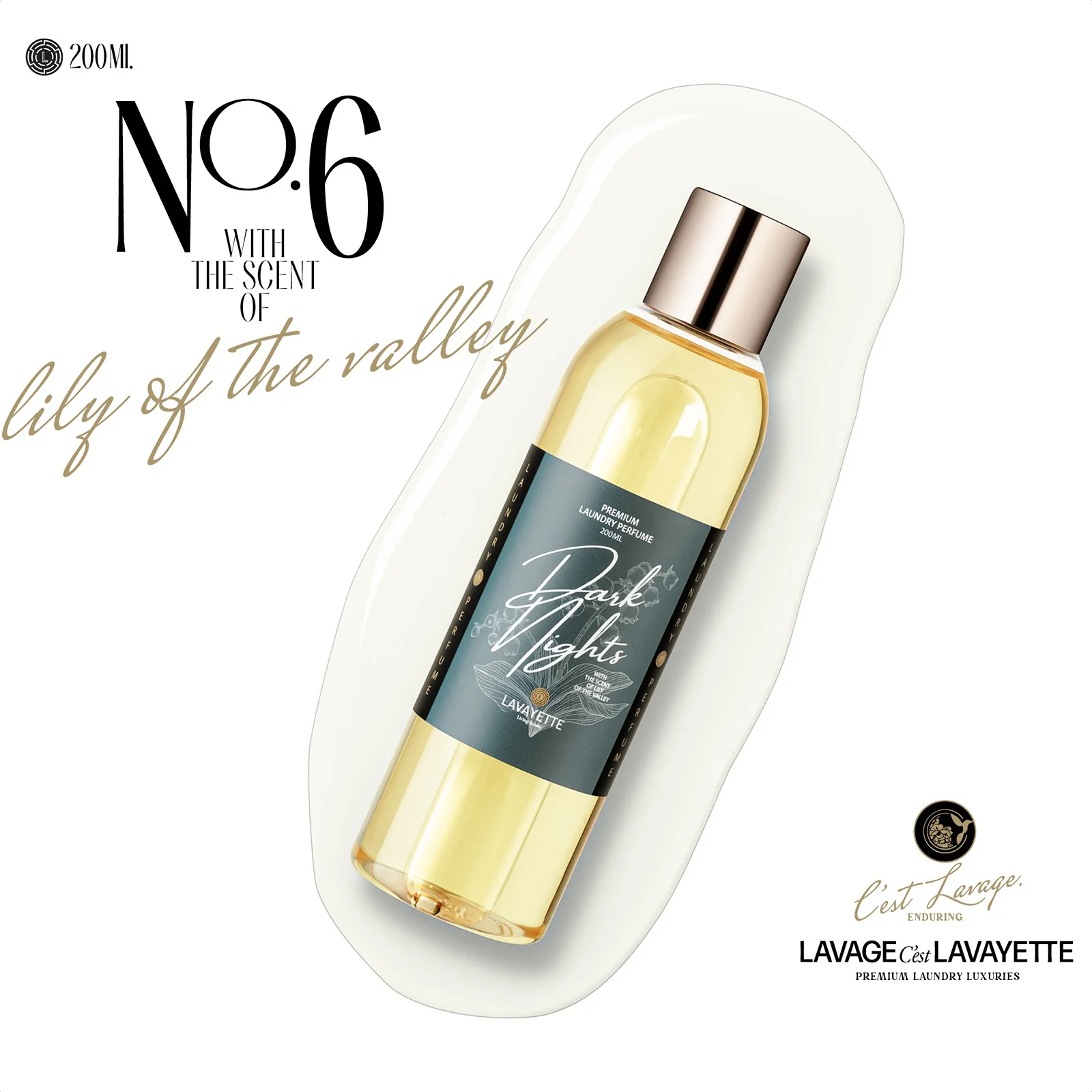 Parfum do prania DARK NIGHTS 06 s vôňou konvalinky - 200ml