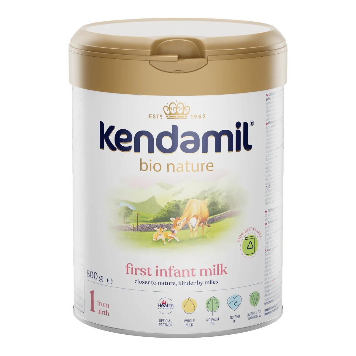 Kendamil BIO Nature 1 (800 g) 1×800 g, detská výživa