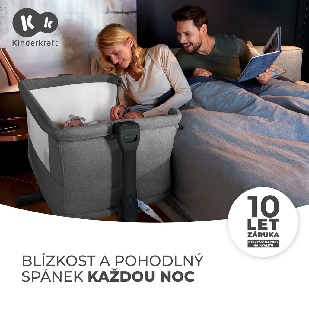 Postieľka detská polohovateľná Neste grow Beige