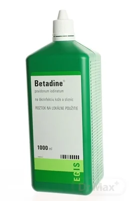 Betadine dezinfekčný roztok 100 mg/ml 1×1000 ml, dezinfekcia