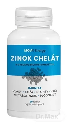 MOVit Zinok Chelát 15 mg