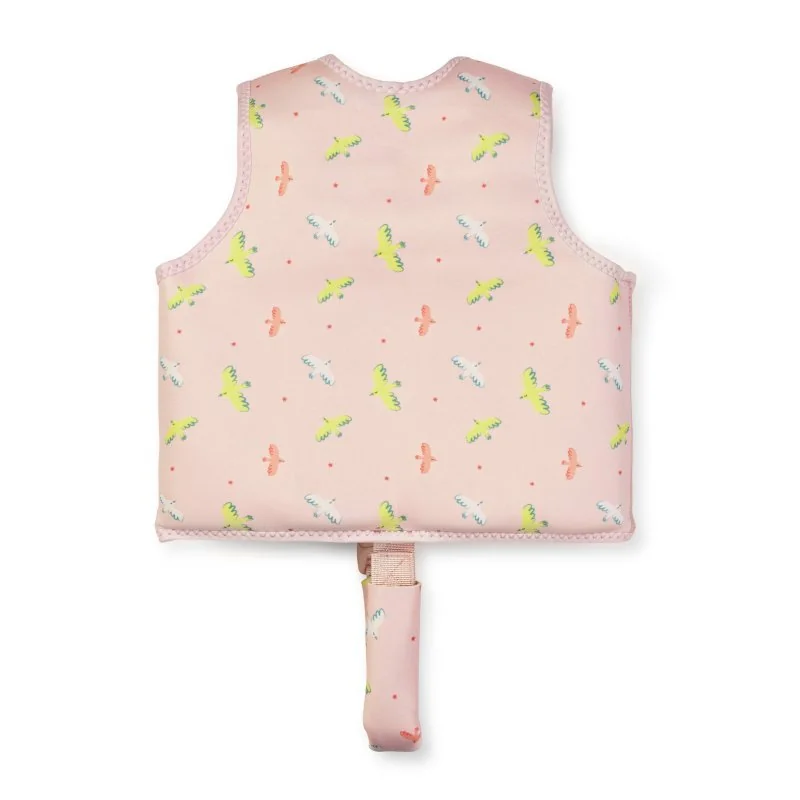 Saro Baby plavecká neoprénová vesta s UV ochranou (3-6r) Tropicool Pink