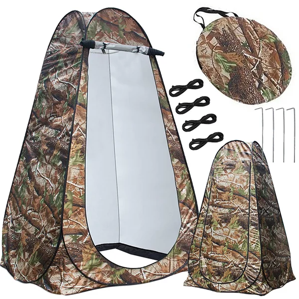 Plážový samorozkladací stan Army na prezliekanie, sprchovanie a WC 120 × 120 × 190 cm