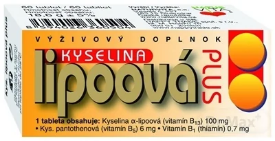NATURVITA KYSELINA LIPOOVÁ PLUS 1×60 tbl, výživový doplnok