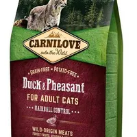 Carnilove Cat Grain Free Duck&Pheasant Adult Hairball Control