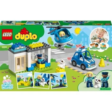 LEGO® DUPLO® 10959 Policajná stanica a vrtulník 1×1 ks, lego stavebnica