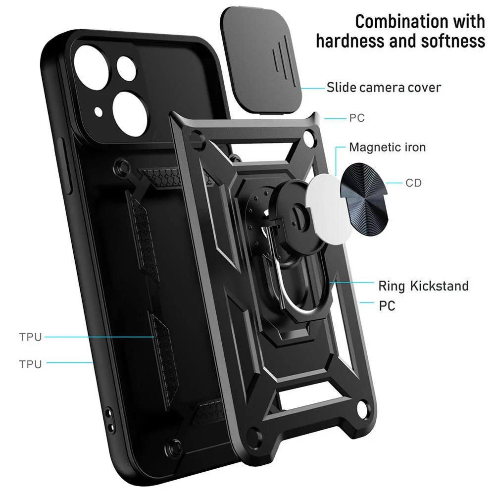 MG Slide Armor kryt na Samsung Galaxy A32 5G, čierny