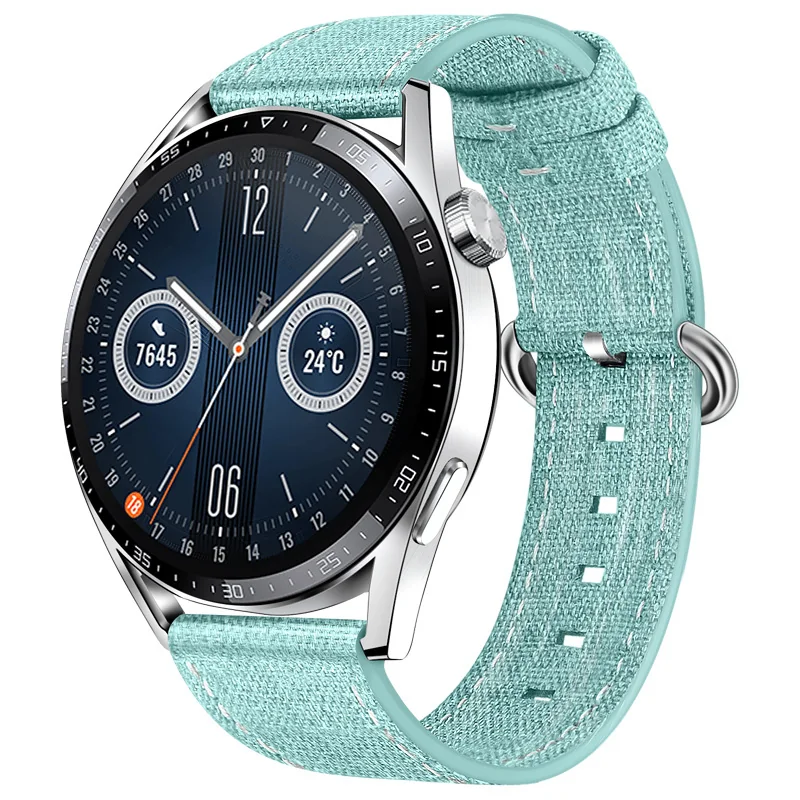 BStrap Denim remienok na Xiaomi Amazfit Stratos 2/2S/3 light green