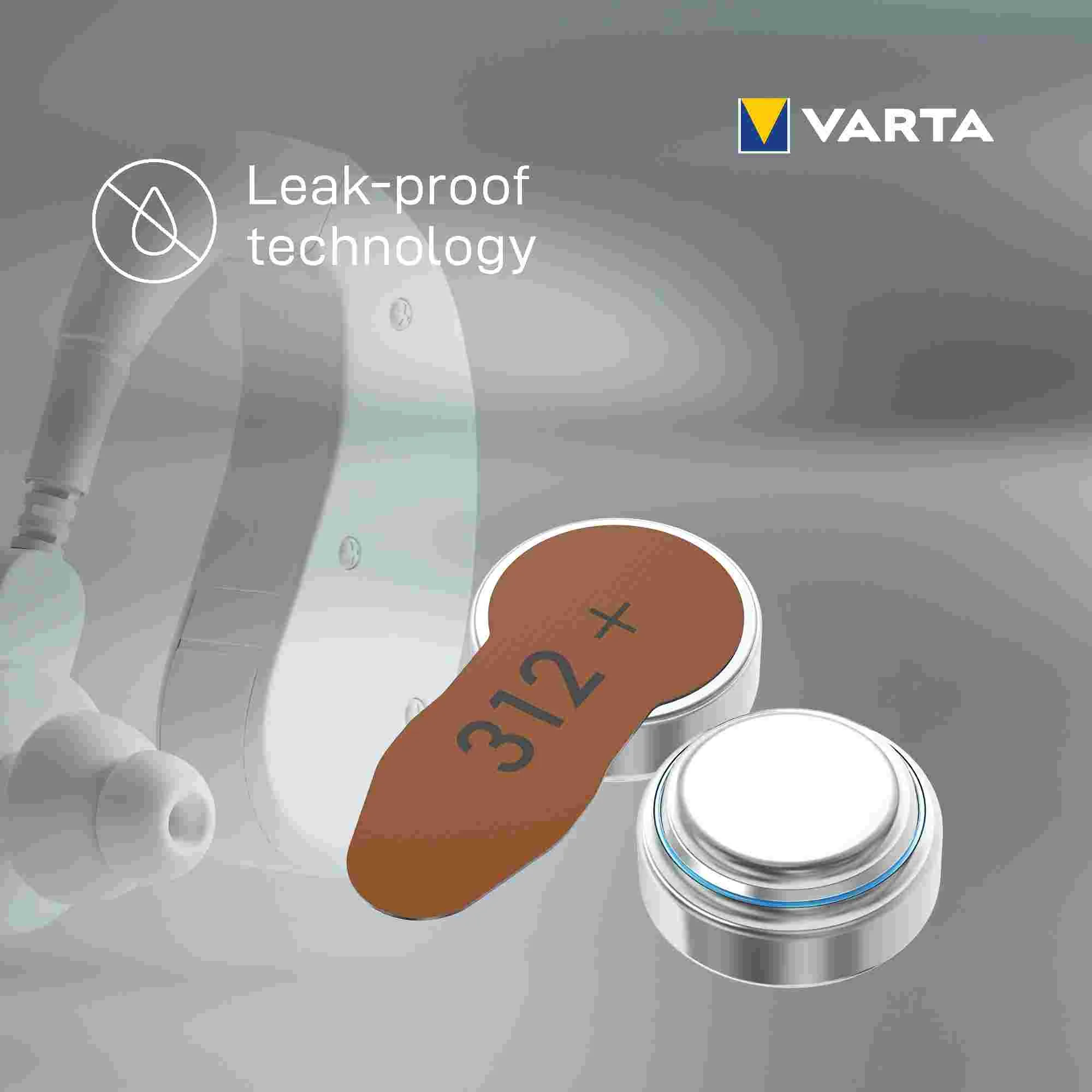 VARTA Hearing Aid Battery 312 BLI 6 1×6 ks, batérie do načúvacích prístrojov
