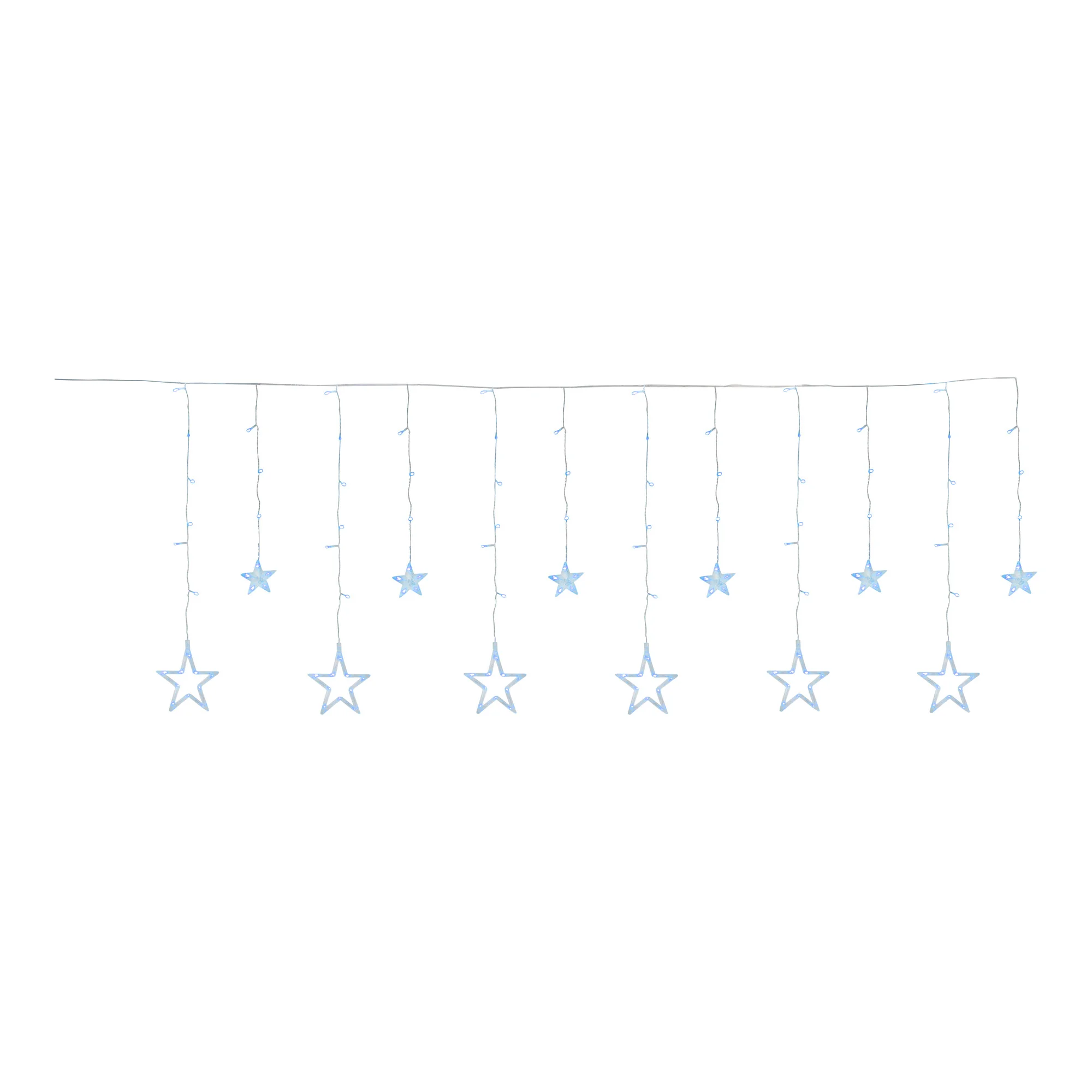 MagicHome LED svetelný záves Curtain s hviezdami, 1 ks 138 LED studená biela, 230 V, 8 funkcií, 220x60/90 cm