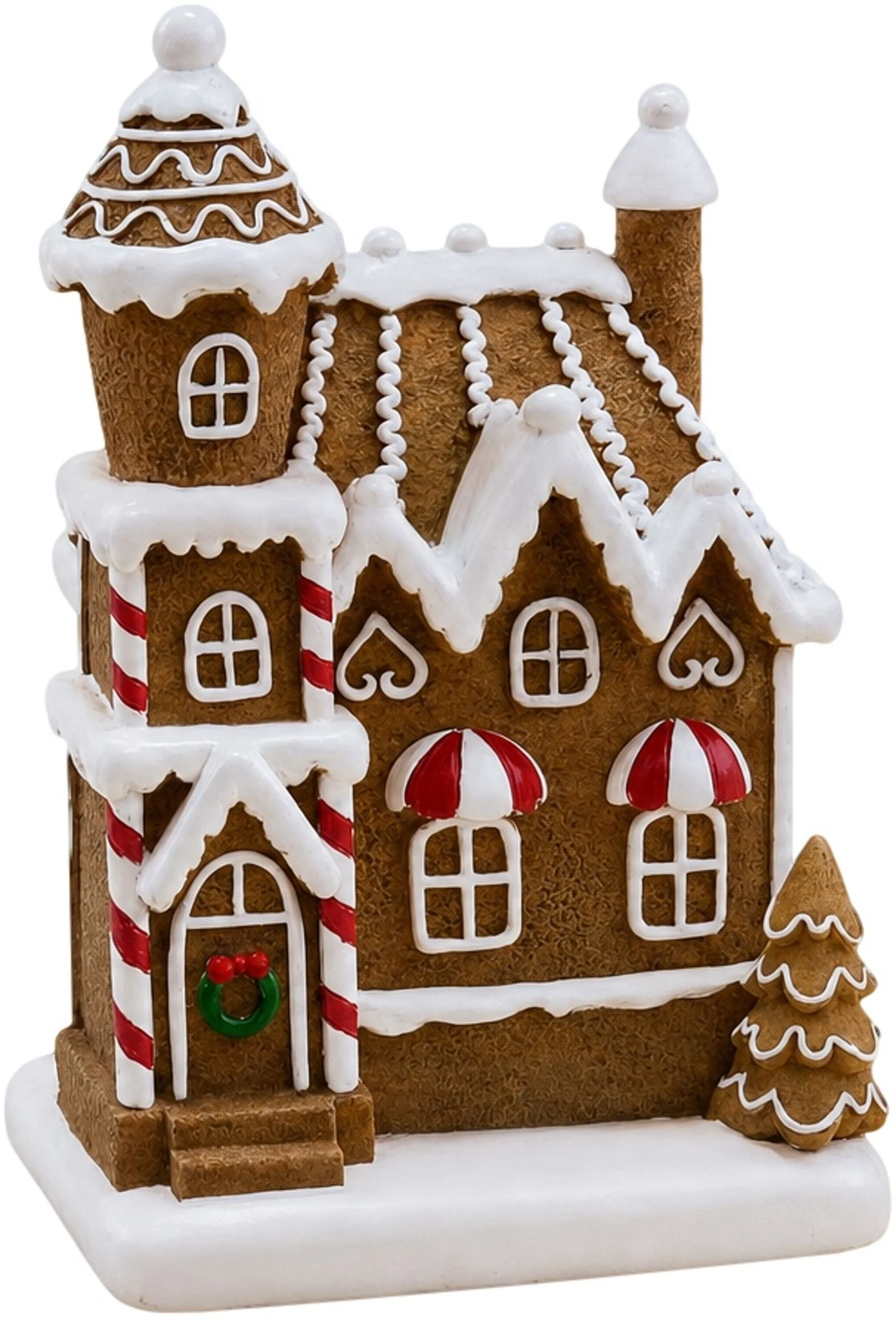 MagicHome vianočný LED perníkový domček, 1 ks 2xAAA, 11,8x9,7x19,2 cm
