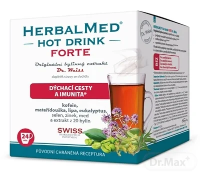 HERBALMED HotDrink FORTE - Dr.Weis 1×24 ks, výživový doplnok