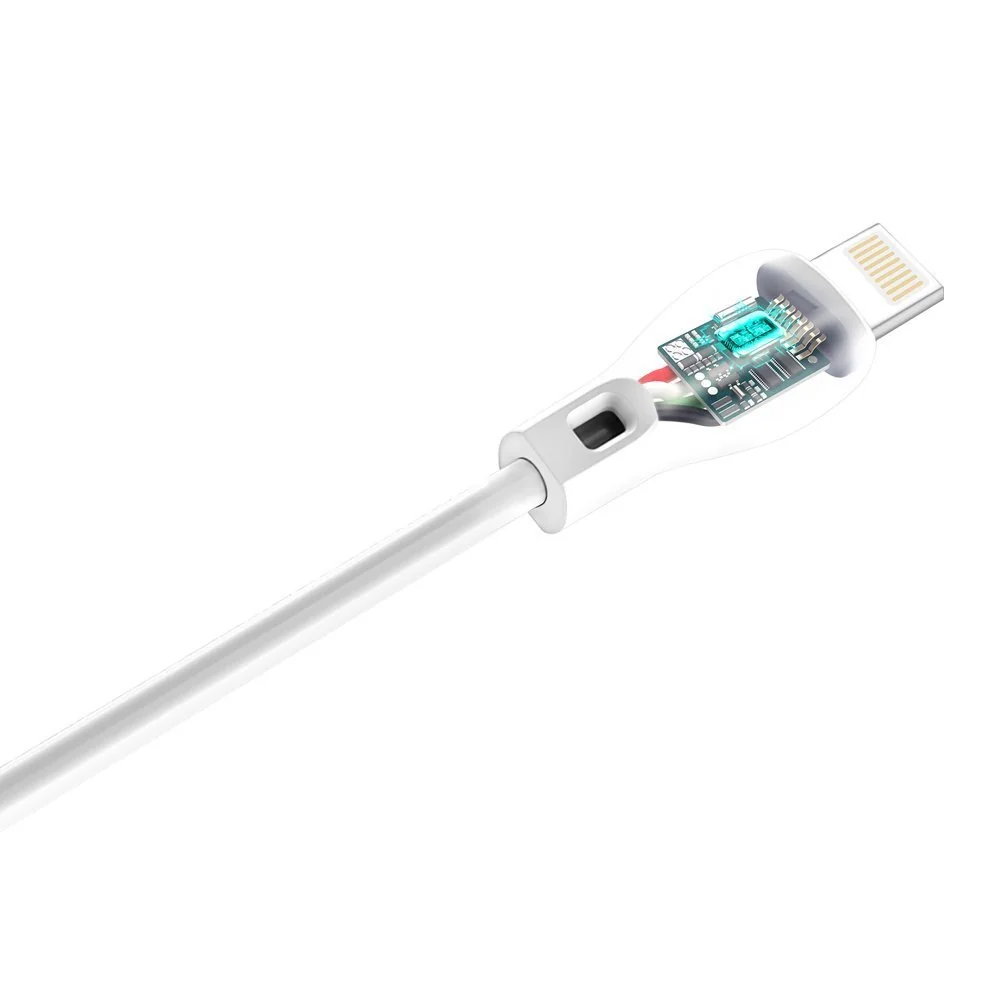 Dudao L4L kábel USB / Lightning 2.1A 2m, biely
