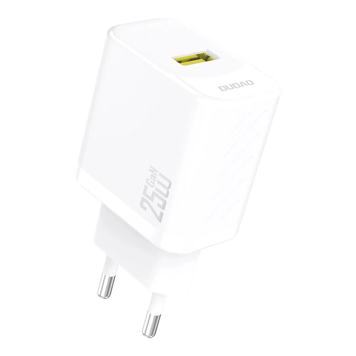 Dudao A27S GaN sieťová nabíjačka USB 25W, biela