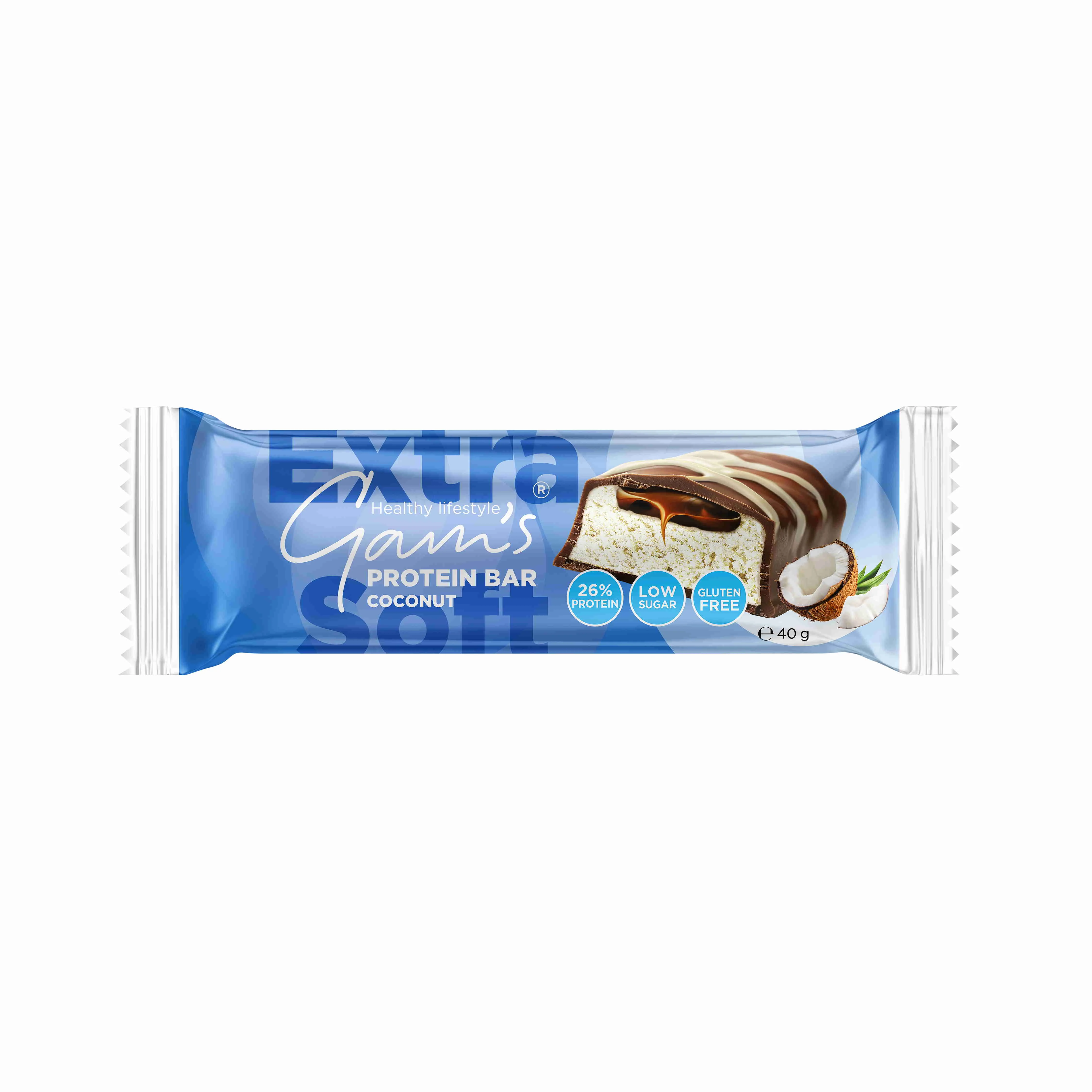 Gam's proteín ExtraSoft Bar Kokos 40 g