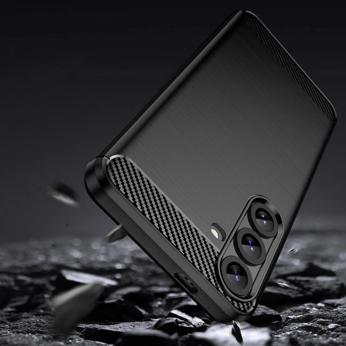 MG Carbon kryt na Samsung Galaxy S25 Plus, čierny