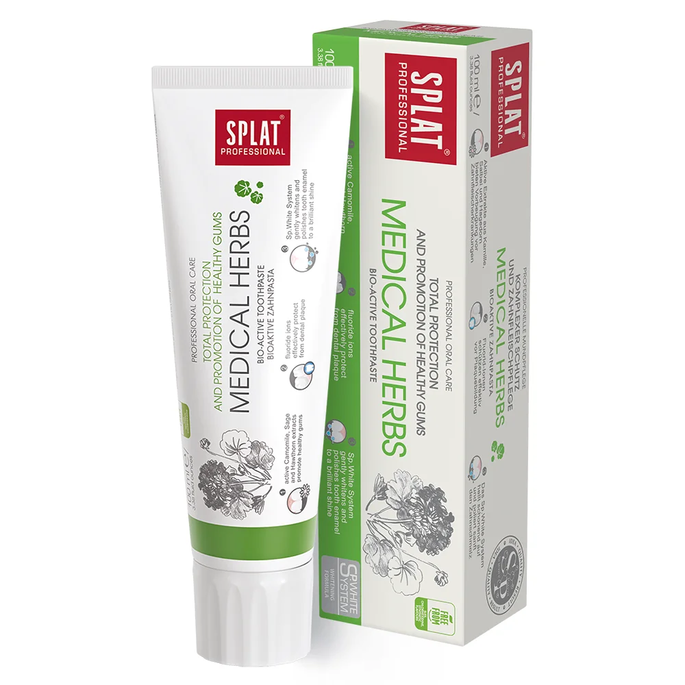 SPLAT PROFESSIONAL MEDICAL HERBS 1×100 ml, bioaktívna zubná pasta