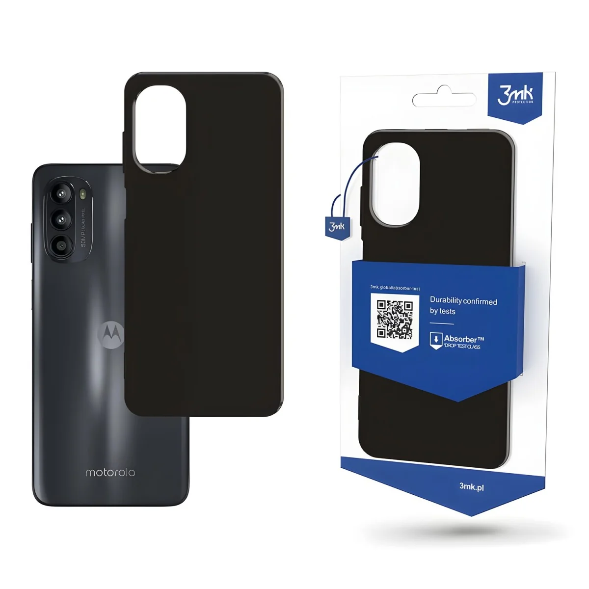Matt puzdro pre Motorola Moto G52 - Čierne 3mk, 1 x puzdro