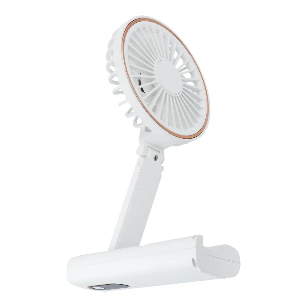 Prenosný ventilátor s displejom, biely