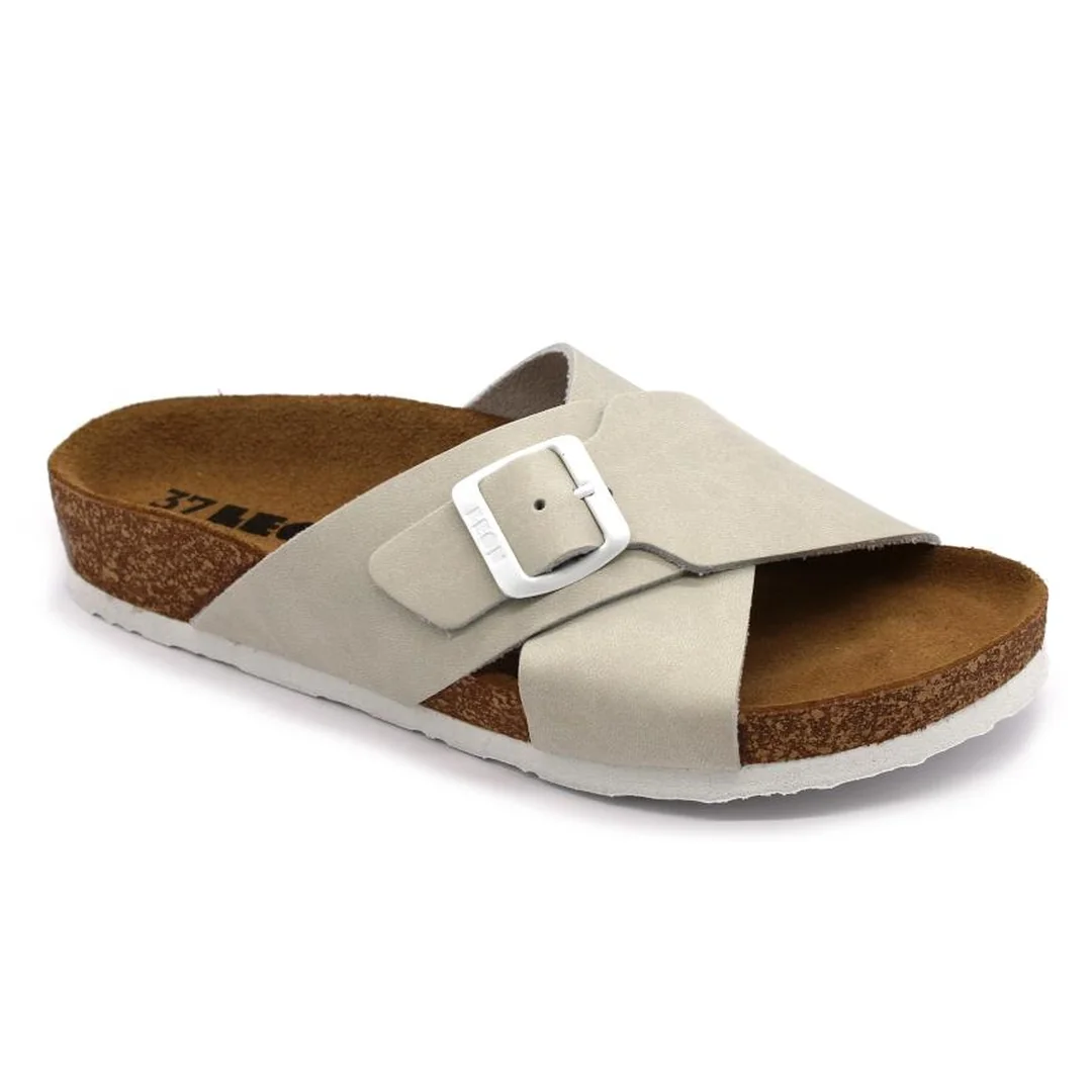 Leon 4053 Dámska zdravotná korková obuv s prackou 40 - 25,5cm, ružová, 2,0 cm