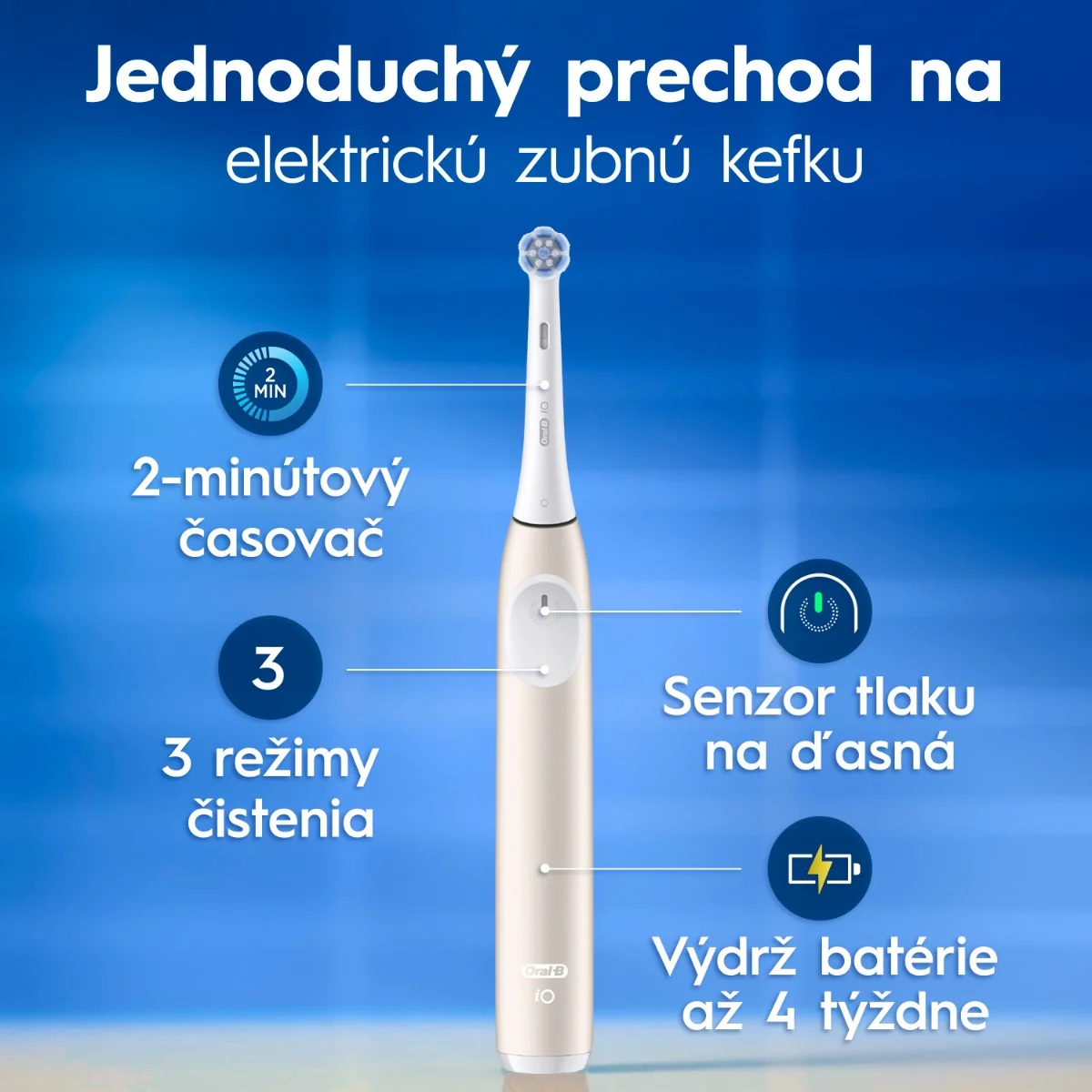 Oral-B iO 2 Calm Pink elektrická zubná kefka 1 ks