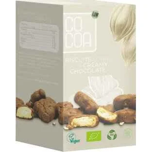 COCOA Chrumkavé Mini sušienky v krémovej čokoláde BIO 80g 1×80 g, sušienky v krémovej čokoláde