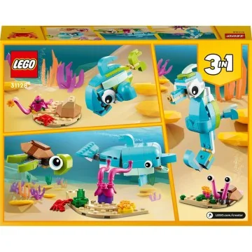 LEGO® Creator 31128 Delfín a korytnačka 1×1 ks, lego stavebnica