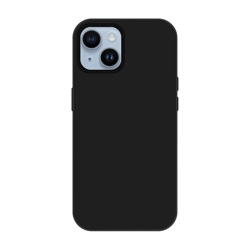 Prémiové silikonové pouzdro pre Apple iPhone 15 Plus - Čierna 1 x 1 ks