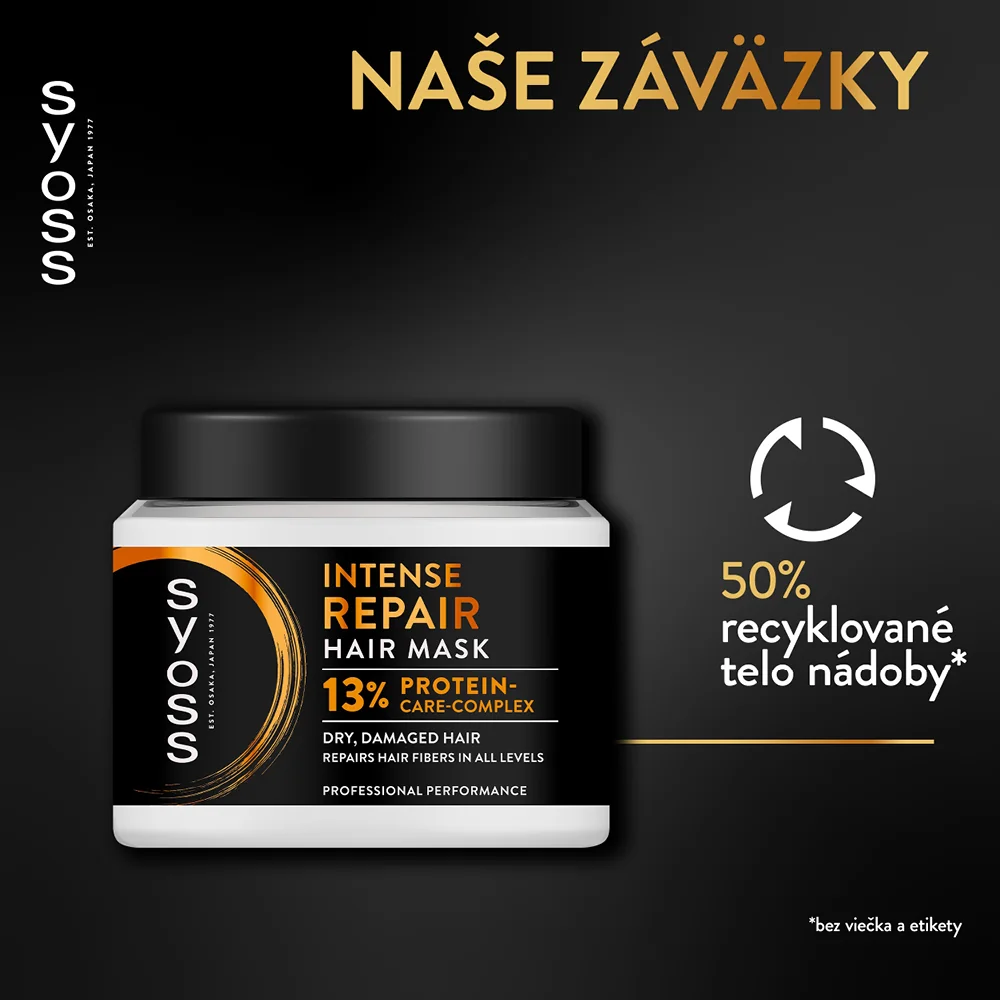 Syoss vlasová maska Intense Repair 1×400 ml, maska na vlasy