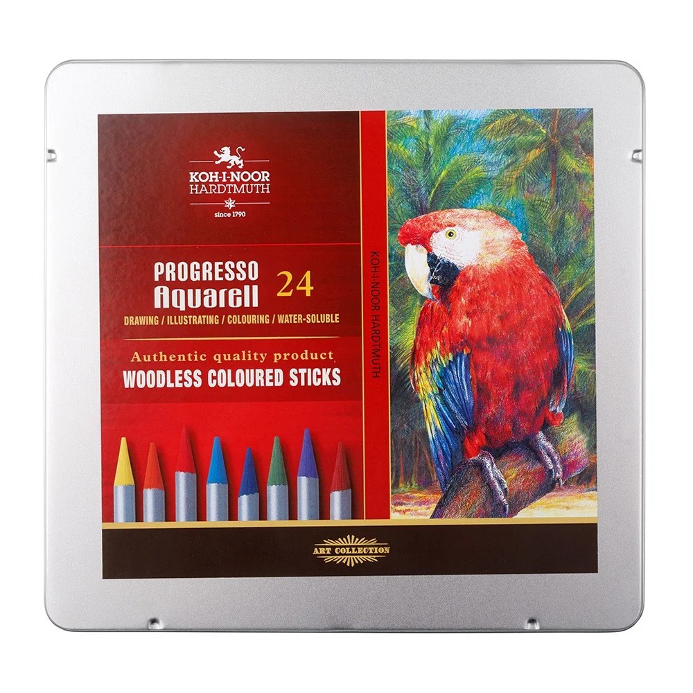 Akvarelové pastelky v laku PROGRESSO AQUARELL 8784/24 Súprava 24 farieb