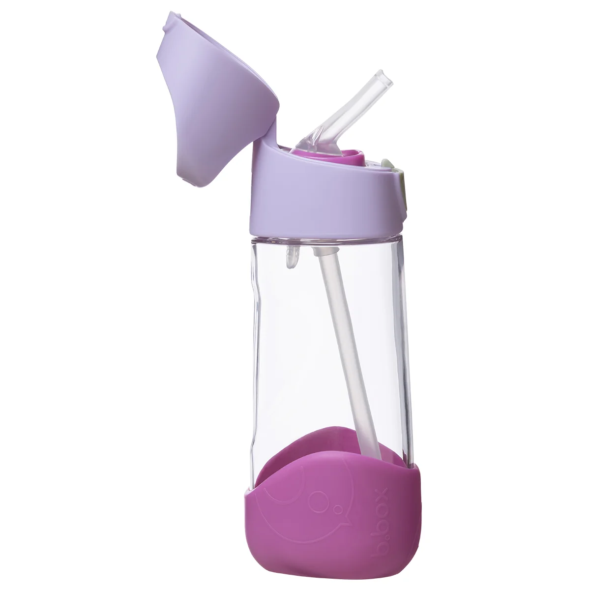 Fľaša na pitie so slamkou 450 ml sugar plum