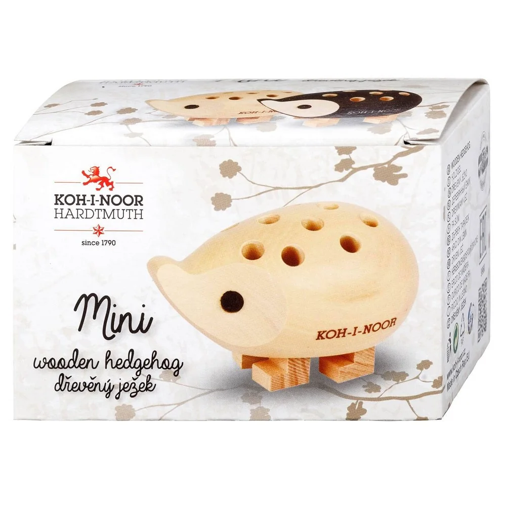 Drevený ježko na pastelky natur mini 9960S, prírodný