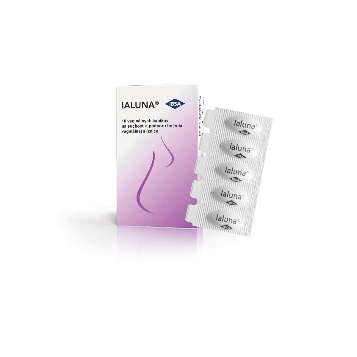 Ialuna 1×10 ks, vaginálne čapíky