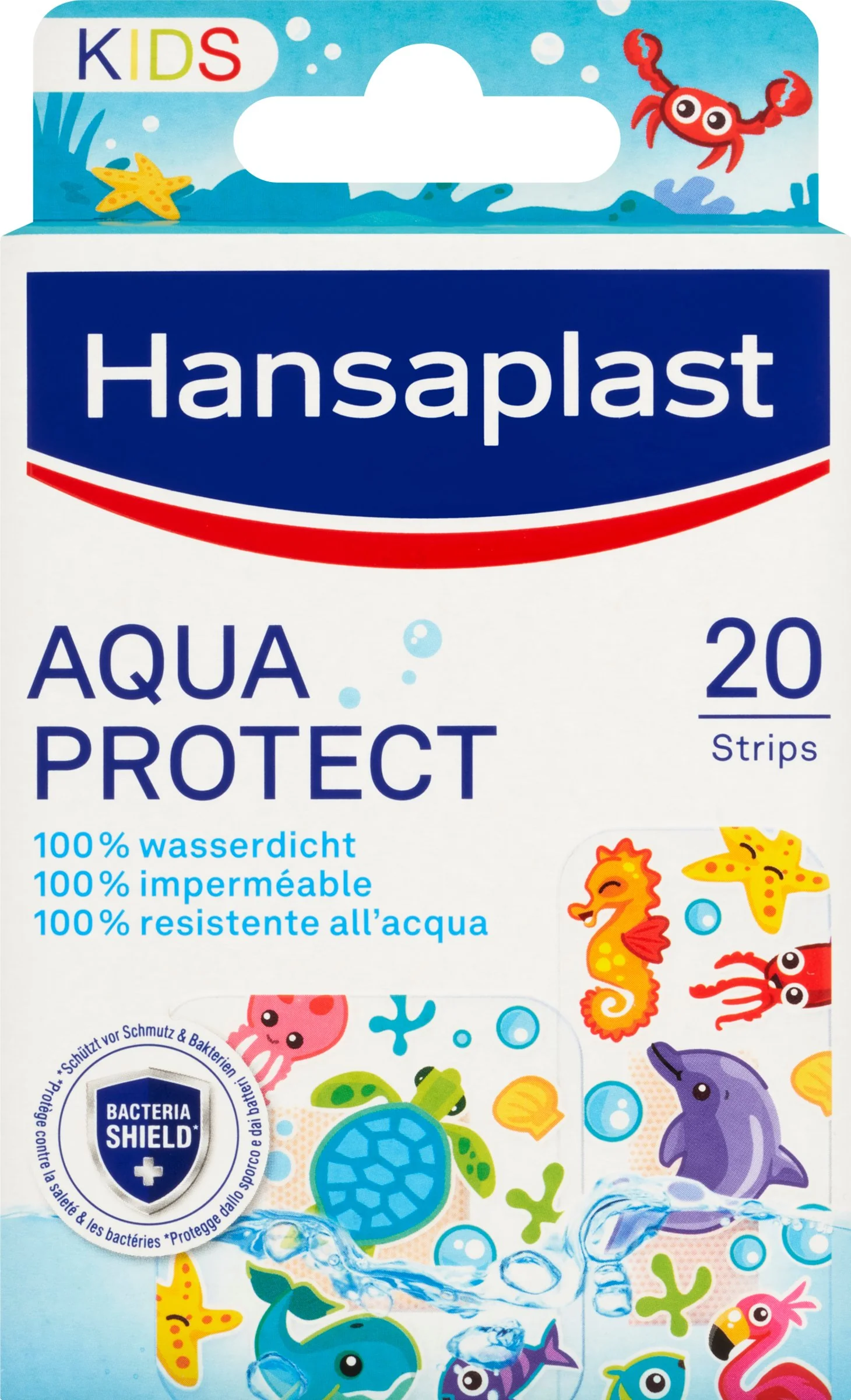 Hansaplast Aquaprotect Kids náplasť 1×20 ks, detská náplasť