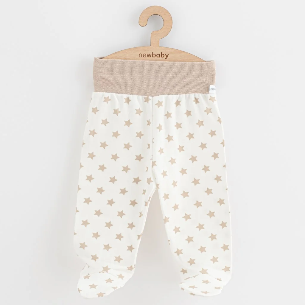 Dojčenské polodupačky New Baby Classic II hviezdy béžové 56