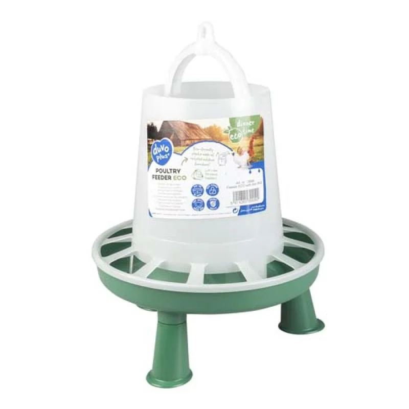 DUVO+ ECO Krmítko plastové pre hydinu na nohách a s rukoväťou 3kg