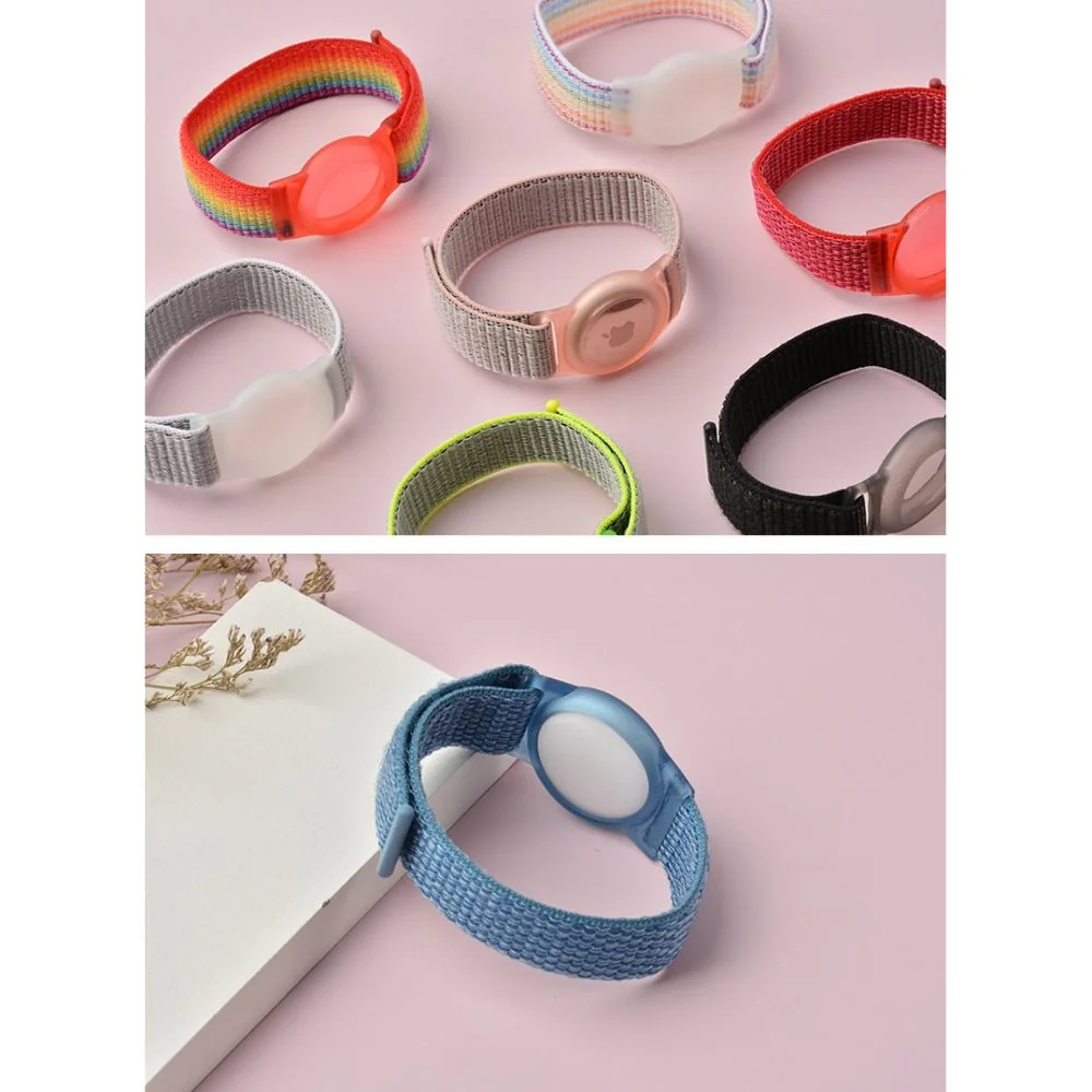 Tech-Protect Nylon remienok na Apple AirTag, modrý