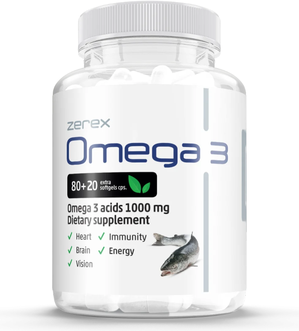 Zerex Omega 3 1×100 cps, výživový doplnok