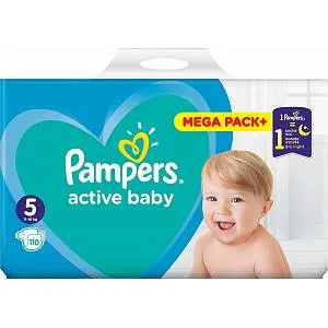 Pampers Active Baby MP+ S5 110ks (11-16kg) 1×110 ks