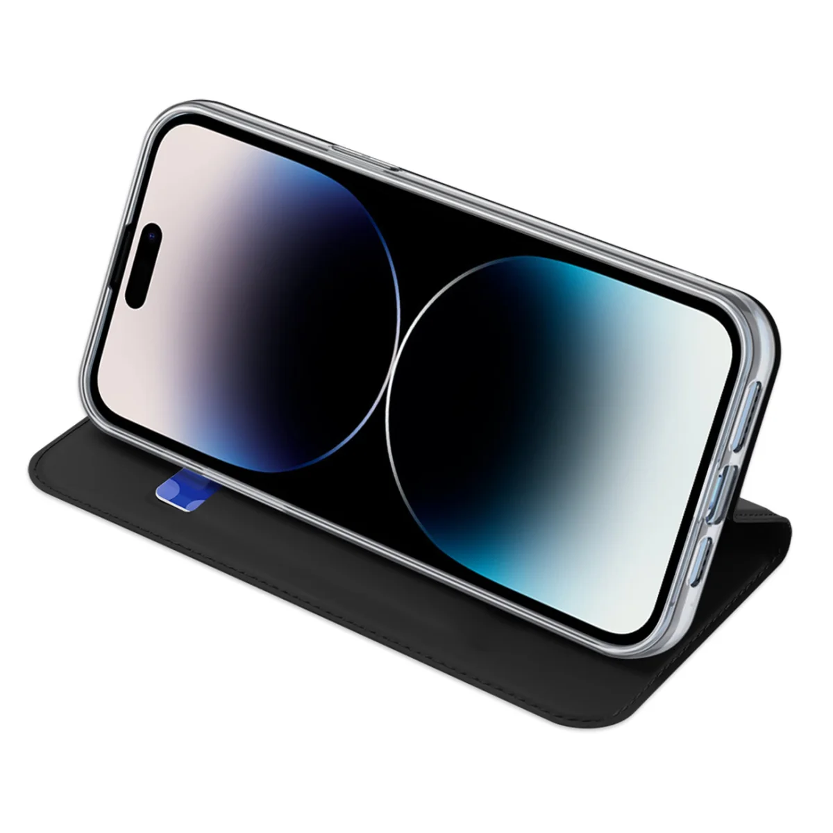 Dux Ducis Skin Pro knižkové puzdro na iPhone 15 Pro, čierne