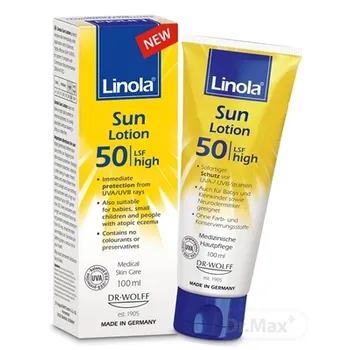 Linola Sun Lotion SPF50 1×100 ml, slnečná ochrana