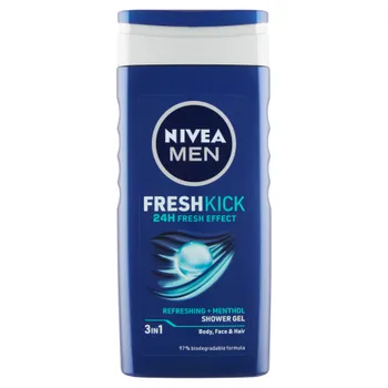 NIVEA Men Sprchovací gél Cool Kick 250ml 1×250 ml, chladivý efekt