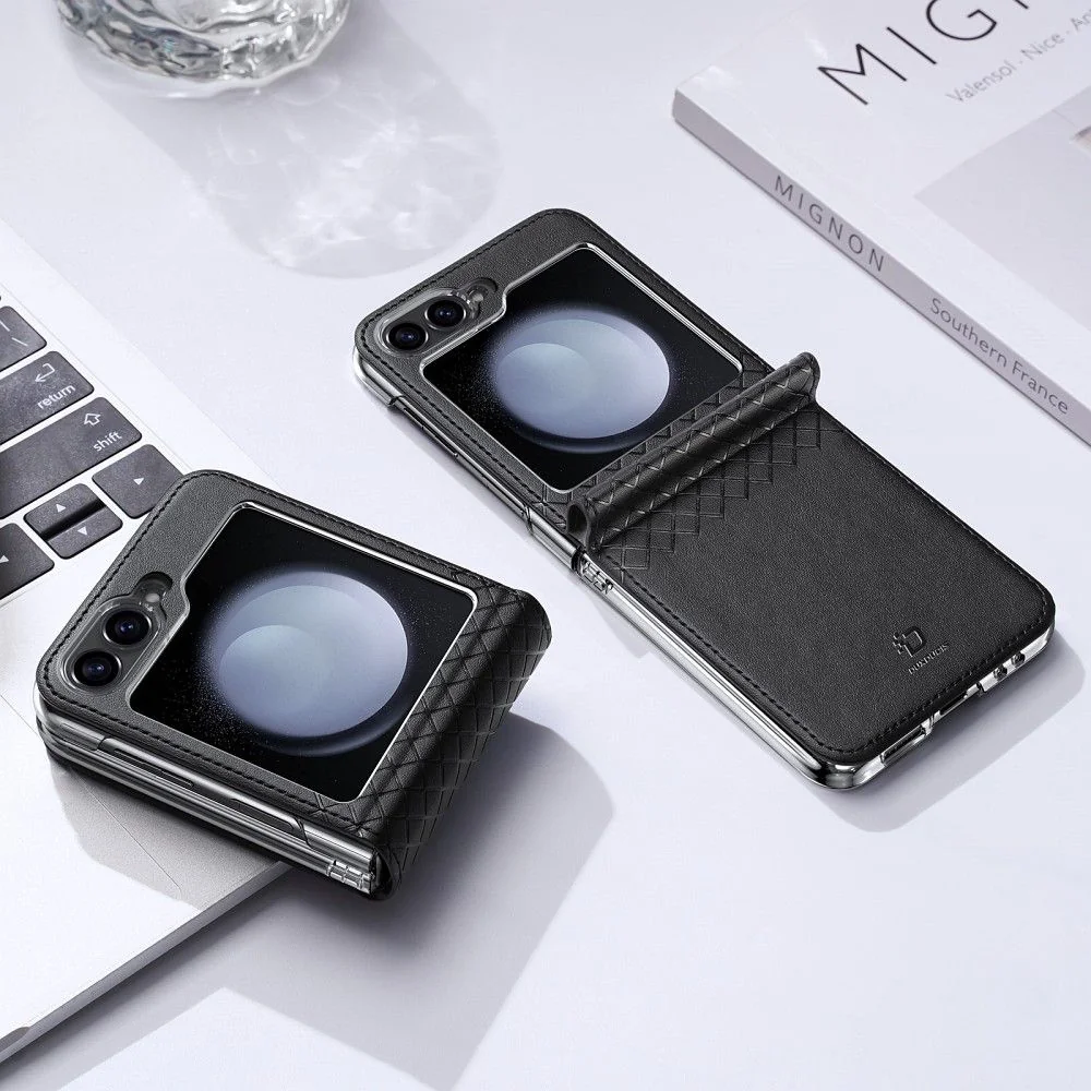 Dux Ducis Brill knižkové puzdro na Samsung Galaxy Z Flip 6 5G, fialové