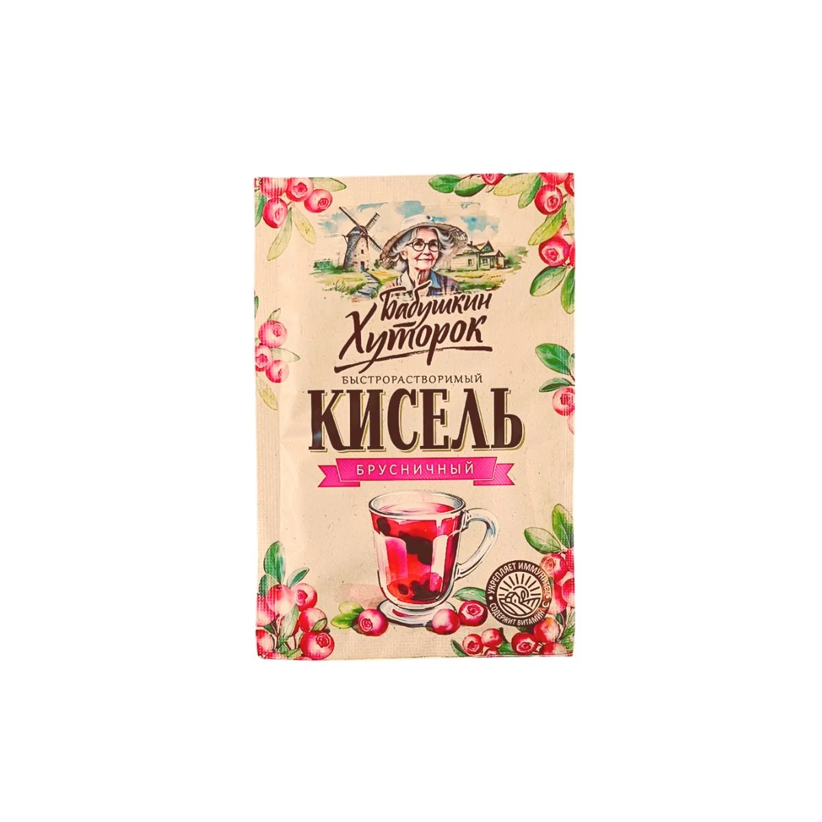Brusnicový kisiel v prášku (kľukva) - 30 g - Hutorok