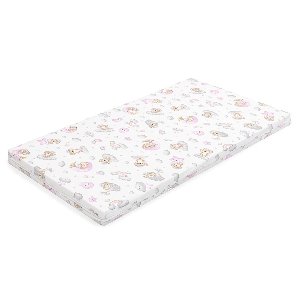 Detský penový matrac New Baby STANDARD 120x60x6 cm koala ružový ,
