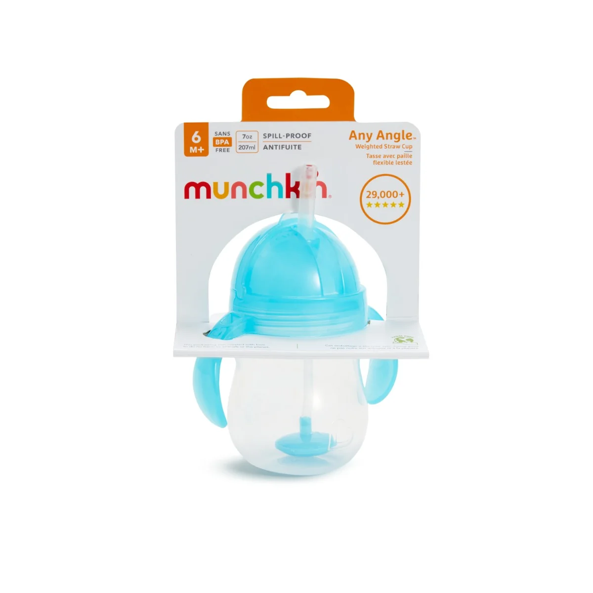 Munchkin Click Lock™ Tip & Sip hrnček 207ml, 6m+, modrý 1×1 ks, hrnček