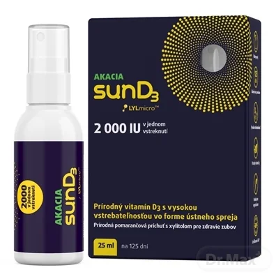 sunD3 2000IU 1×25 ml, výživový doplnok