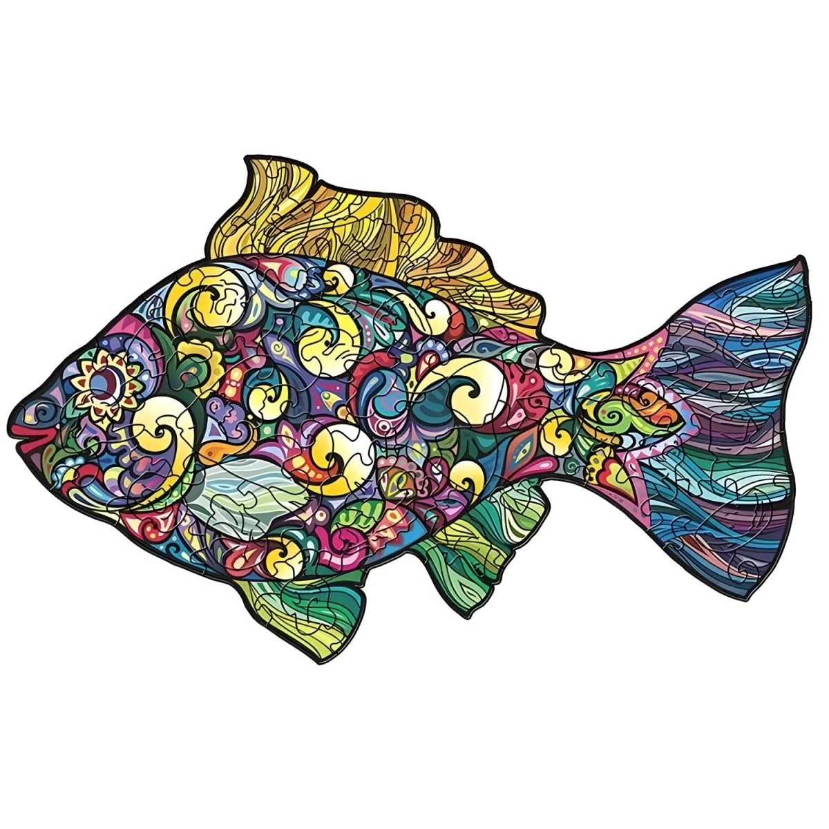 Drevené puzzle Fische