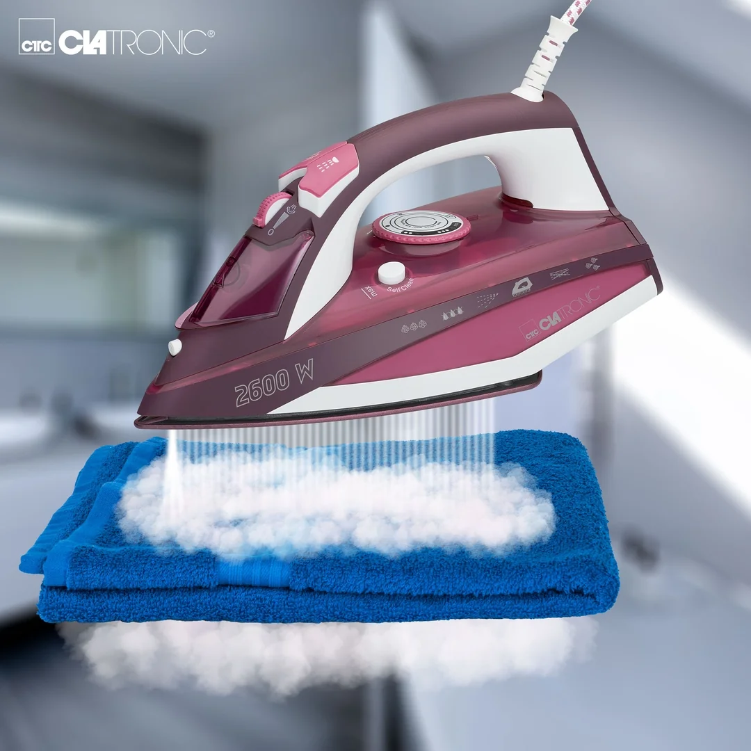 Clatronic DB 3705 naparovacia žehlička, keramická plocha, 2800 W